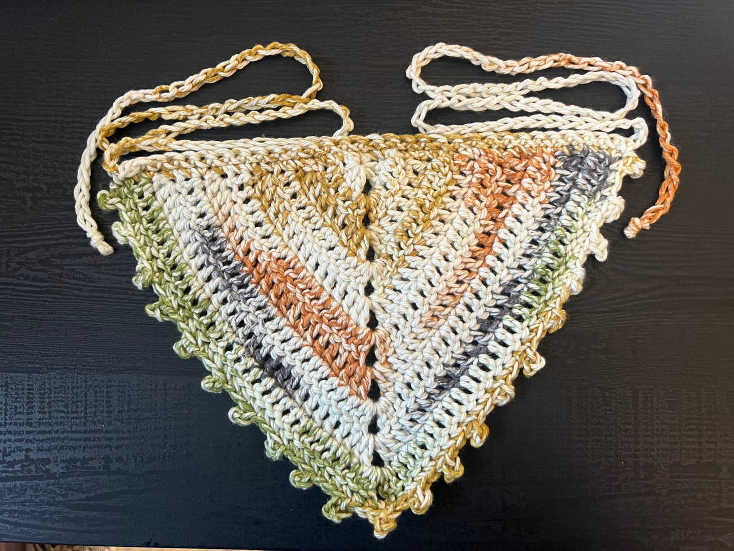 crochet bandana, Harvest