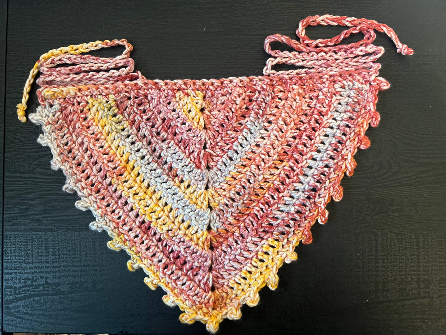 crochet bandana Harvest Hues